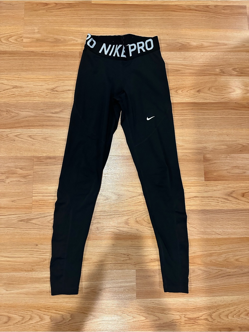NIKE DRI-FIT Black Leggings with mesh detailing